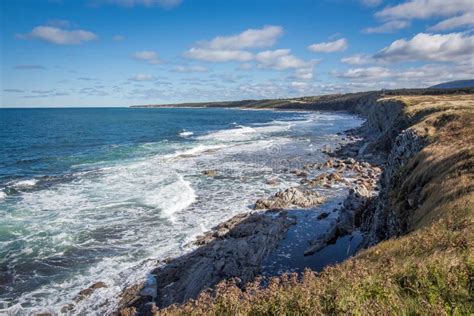 Cliffs of Nova Scotia, Canada. Atlantic Ocean, Rocks Stock Image ...