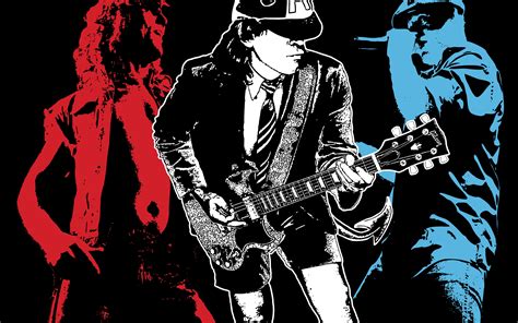 Download Angus Young Music AC/DC HD Wallpaper