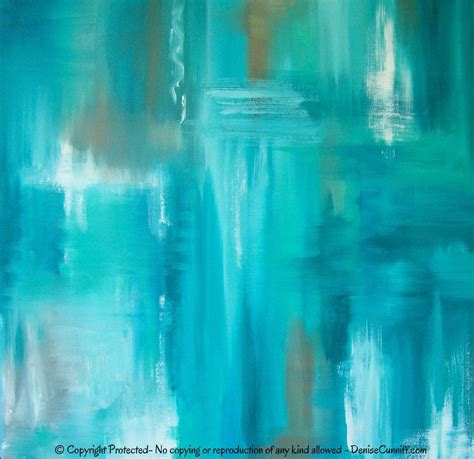 Turquoise wall art Canvas original abstract painting Teal | Etsy ...