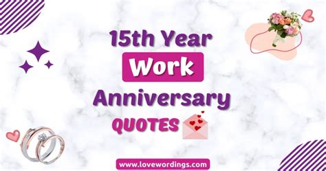 Best 75 Happy 15th Year Work Anniversary Quotes & Messages