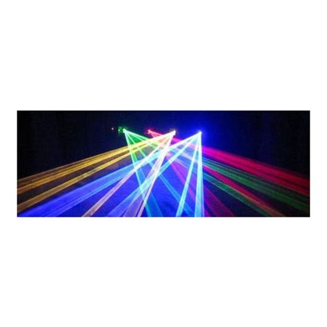 4 Colors 4 Lens Laser Beam Show Light System DJ DMX RGBY ...