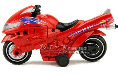 Kids Red/ Blue/ Yellow/ Black Pull-Back Function Motorcycle Toy ...