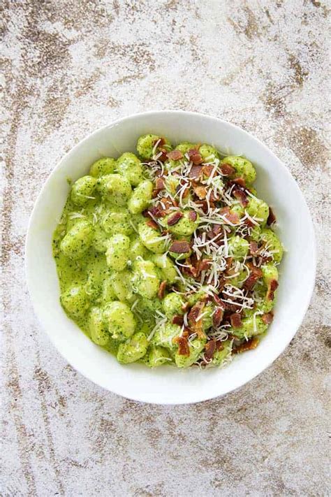 Creamy Pesto Gnocchi - The Salty Marshmallow