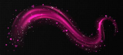 Abstract pink swirl with heart shape leaves 17125568 Vector Art at Vecteezy