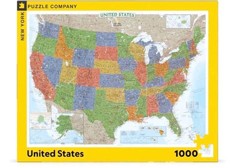 USA Map, 1000 Pieces, New York Puzzle Co | Puzzle Warehouse