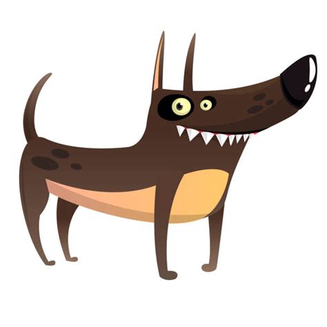 Best Drawing Of The Angry Dog Barking Illustrations, Royalty-Free ...