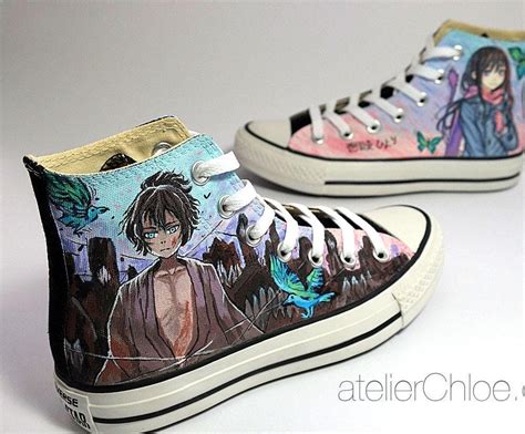 Custom Anime Converse Manga Shoes Hand Painted Shoes Fan - Etsy