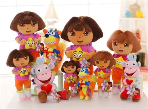 25/35/60cm Lovely Cute Cartoon Dora The Explorer Plush Toys /Boots ...