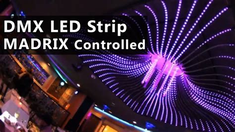 DMX LED Strip Installation Madrix Controlled - YouTube