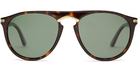 Cartier Aviator Acetate Sunglasses for Men - Lyst