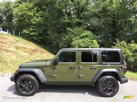 2022 Sarge Green Jeep Wrangler Unlimited Sport Altitude 4x4 #144641439 ...