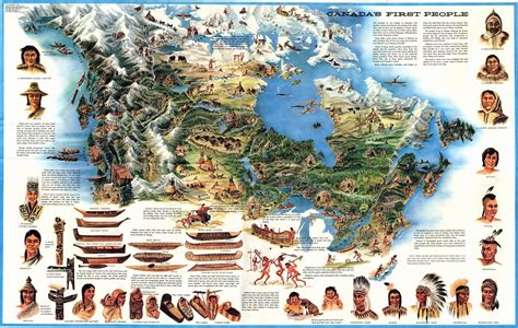 The Indigenous Peoples of Canada, illustrated map [2500 × 1587] : r/MapPorn