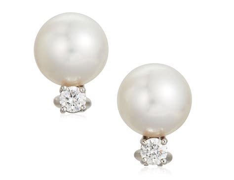 TIFFANY & CO. CULTURED PEARL AND DIAMOND EARRINGS, | Christie’s