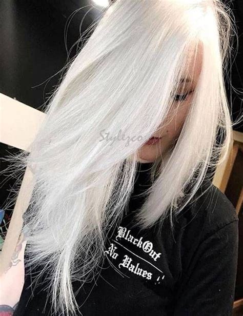 Hottest Pure White Hair Color Ideas & Trends for 2019