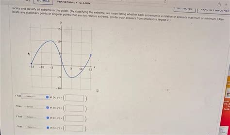 Solved Locate and classify all extrema in the graph, (By | Chegg.com