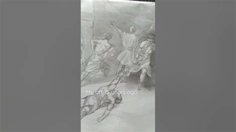 #drawing #youtubeshorts #art #pencildrawing #spoliarium #pencilart # ...