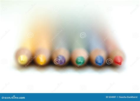 Pencil rainbow stock image. Image of green, painting, colorful - 524081