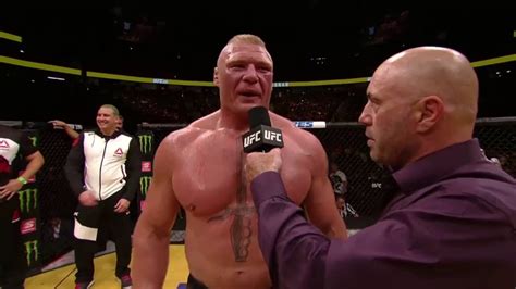 UFC 200: Brock Lesnar - Octagon Interview - YouTube