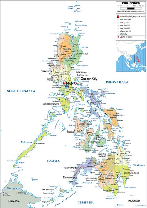 Philippines Map (Political) - Worldometer