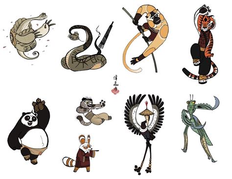 Kung Fu Panda Characters - MarcosqoTravis