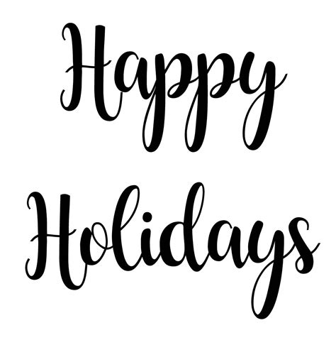 Happy Holidays Png Transparent Clipart