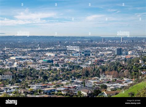 Downtown Los Angeles skyline view - Los Angeles, California, USA Stock ...