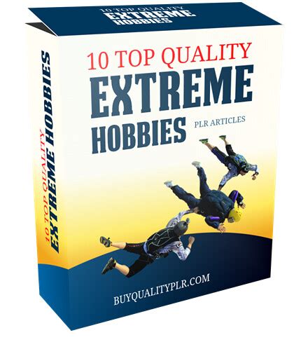 10 Top Quality Extreme Hobbies PLR Articles | 10 Top Quality… | Flickr