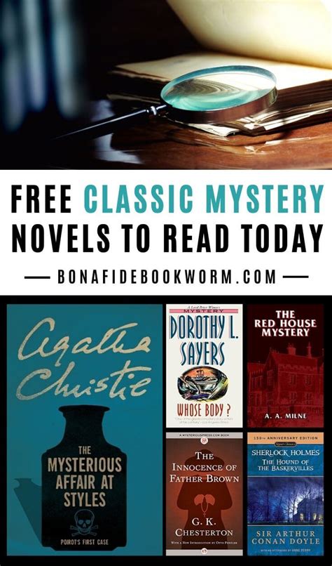 10+ Free Mystery Books To Read Online Today - Bona Fide Bookworm