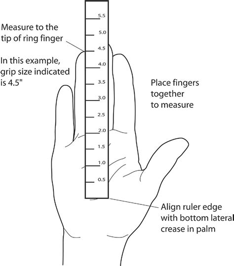 Tennis Racquet Grip Size Chart