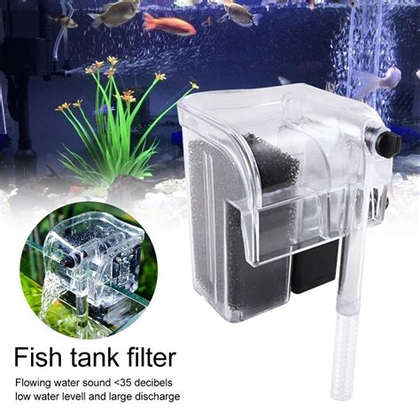 Aquarium Waterfall Filter Pump Fish Tank Hang External Oxygen Pump ...