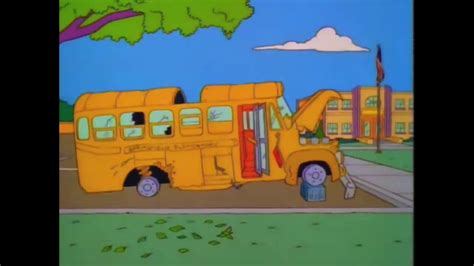 The Simpsons - The School Bus - YouTube