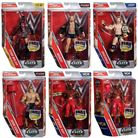 WWE Elite 46 - Complete Set of 6 WWE Toy Wrestling Action Figures ...