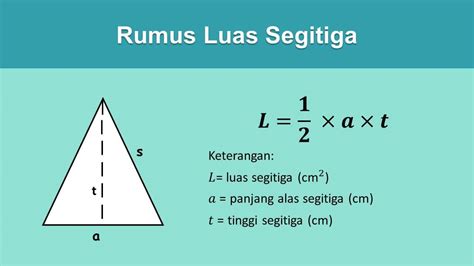 Rumus Luas Segitiga Beraturan Atau Dengan Rumus Dapat Ditulis Sebagai ...