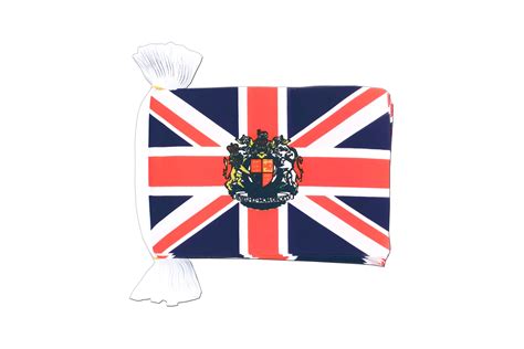 Flag Bunting Great Britain with crest - 6x9" - Royal-Flags