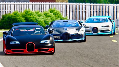 Bugatti Divo vs Bugatti Chiron vs Bugatti Veyron - Top Gear Track - YouTube