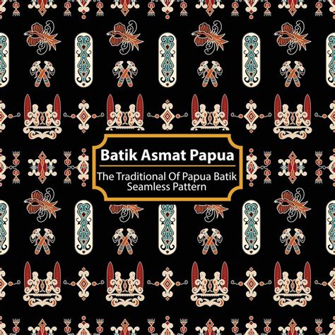 Batik Asmat Papua - The Traditional Of Asmat Papua Batik 3445716 Vector ...