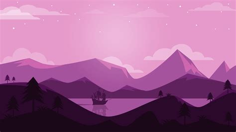 Minimalist landscape illustration - backiee