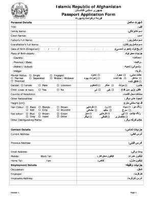 Electronic Tazkira Form PDF: Complete with ease | airSlate SignNow