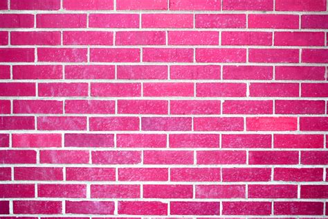 Hot Pink Brick Wall Texture – Photos Public Domain