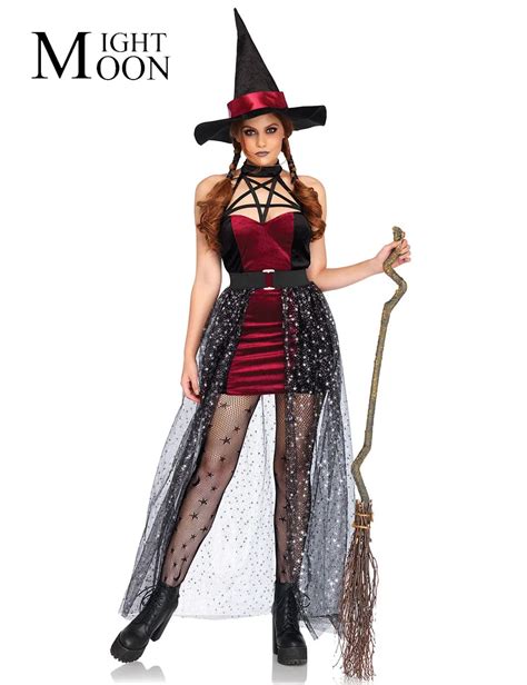 MOONIGHT Witch Costume Halloween Party Witch Costume Women Sexy ...