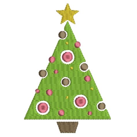 Dots and Swish Christmas Tree Machine Embroidery Designs