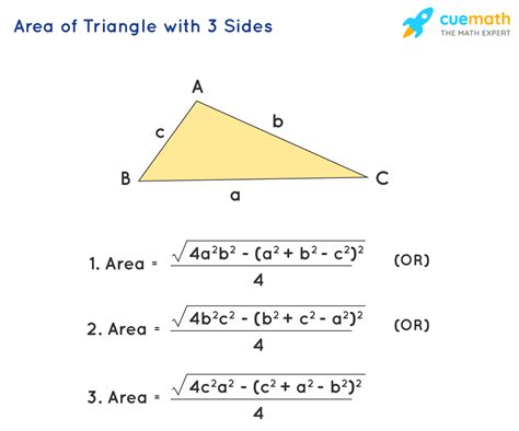 Formula Of Area Of A Triangle