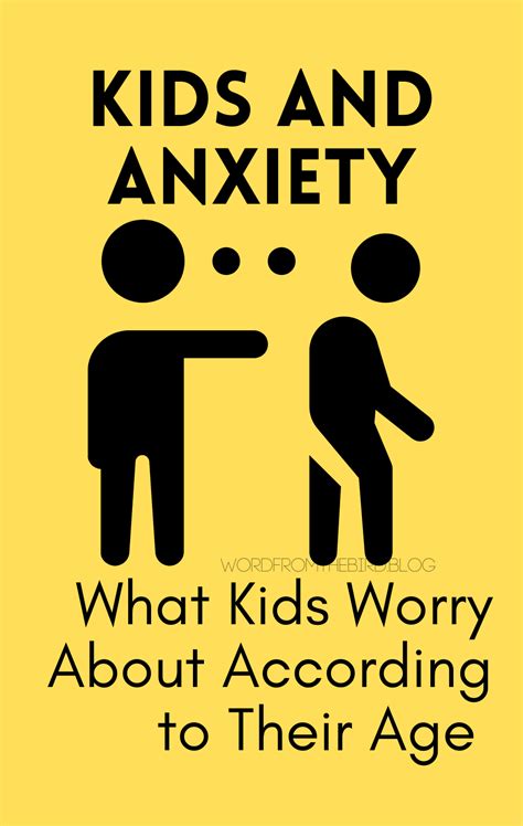 Anxiety in children according to their age – Artofit