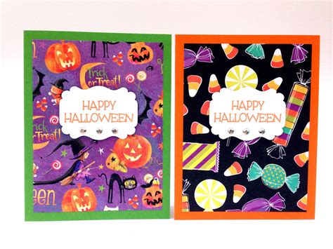 Halloween Cards for Kids Happy Halloween Cards Handmade Witch Pumpkin ...