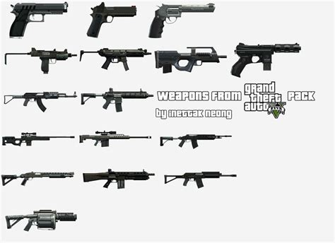 GTA 4 HQ GTAV Weapon Pack Mod - GTAinside.com