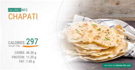 Chapati Calories and Nutrition (100g)