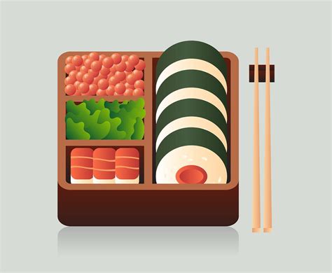 Bento Box Illustration 271106 Vector Art at Vecteezy