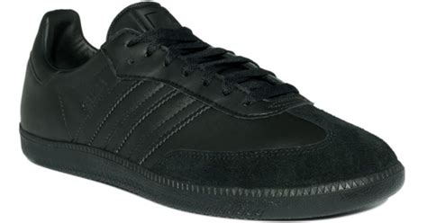 adidas Leather Samba Sneakers in Black for Men | Lyst