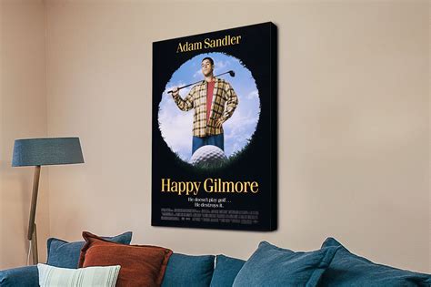 Happy Gilmore Film Poster Print on Canvas | Blue Horizon Prints Australia