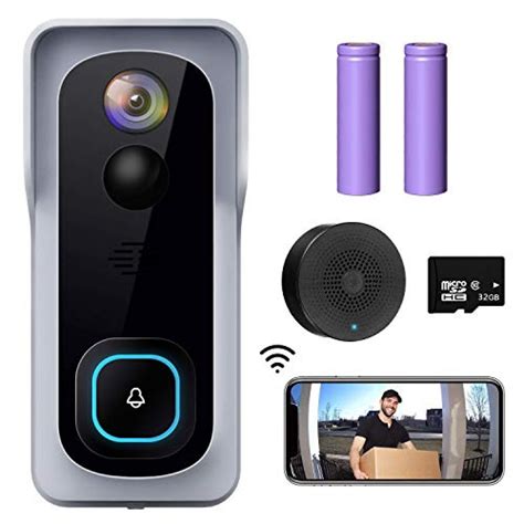 WiFi Video Doorbell Camera, XTU Wireless Doorbell Camera with Chime ...